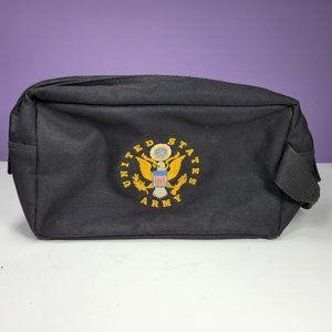 United States Army Hand Gun Bag Soft Case Black Nylon Embroidered Zipped Pocket